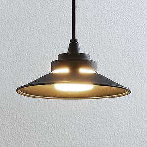 Lampă LED suspendată de exterior Cassia gri închis