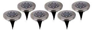 Lampă de sol LED cu crampon decorativă Kian set 6x
