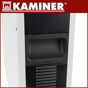 Convector electric de podea Kaminer Ziflo 2300W - Cu control Wi-Fi, termostat și telecomandă, alb