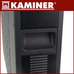 Convector electric de podea Kaminer Ziflo 2300W - Control Wi-Fi, termostat și telecomandă, negru
