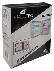 Cutie metalică pentru depozitarea cheilor Malatec - Montare pe perete, închidere cu cheie