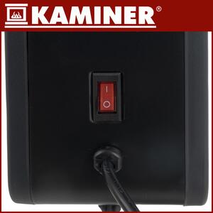 Convector electric de podea Kaminer Ziflo 2300W - Control Wi-Fi, termostat și telecomandă, negru
