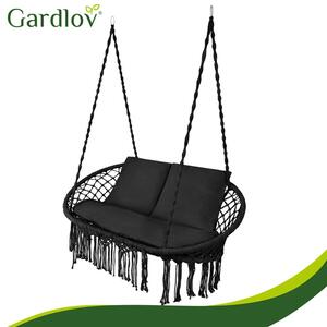 Leagăn dublu de grădină tip cuib de barză Gardlov – Negru