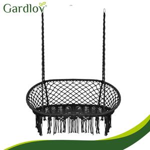 Leagăn dublu de grădină tip cuib de barză Gardlov – Negru