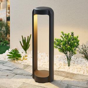 Lucande Habsa lampă cu soclu LED, înălțime 50 cm, Negru, Metal, Modern