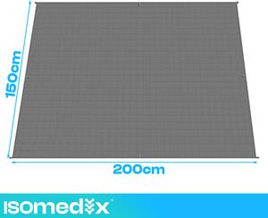 Pătură ponderată și pătură senzorială antistres - pătură gravitațională pentru somn Isomedix 200x150 cm 8 kg