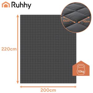 Pătură ponderată și pătură senzorială antistres - pătură gravitațională pentru somn Ruhhy 200x220 cm 10 kg
