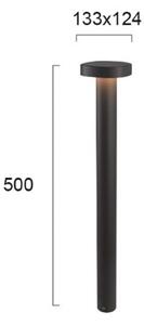 Lampă LED cu postament Onda, IP54, înălțime 50 cm