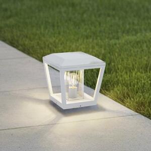 Lucande Dunia lampă cu soclu, alb, metal, 24cm, E27, IP54