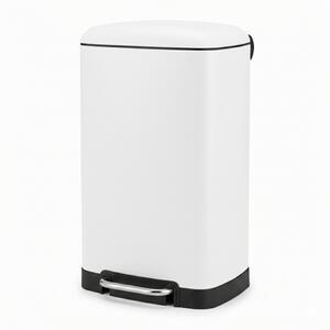 Coș de gunoi cu pedală MYK, 30 l, alb