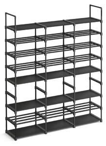 Raft pentru pantofi Songmics Negru 129x29.5x157.6 cm