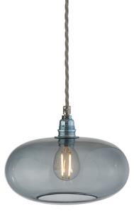 EBB & FLOW Lampa suspendată Horizon, gri fumuriu, sticlă, Ø 21 cm, reglabil, Gri, Camera de zi / sufragerie, Sticlă, Scandinavă