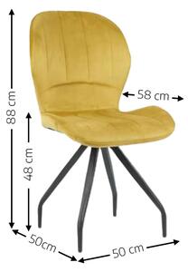 Scaun Living KJC0360 Galben