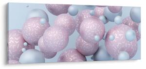 Tablou abstract - Bile în pastel (120x50 cm)