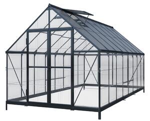 Policarbonat seră de grădină Aurora 2,4 x 3,6 m CoverTech negru