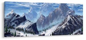 Tablou - Munții pictați (120x50 cm)