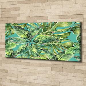 Print pe canvas frunze tropicale