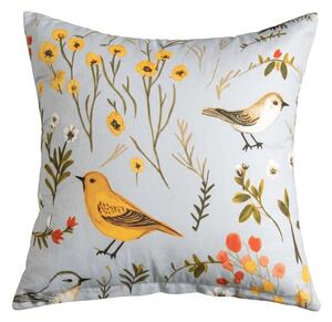 Fata de perna din microfibra SPRING BIRDS 45x45 cm, colorat