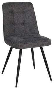 Scaun SUN, gri inchis/negru, stofa clasica/metal, 46x56x86 cm