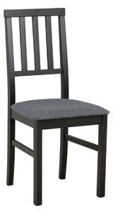 Scaun AREN, gri grafit/negru, stofa clasica/lemn, 43x50x92 cm