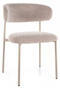 Scaun ELTON, bej - Brego 34, stofa clasica/metal, 56x46x80 cm