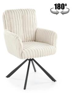 Scaun K572, crem - Vito 23, blana articiala/otel, 62x68x93 cm