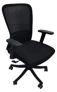 Scaun birou SID, negru, stofa/plasa, 61x68x100/110 cm