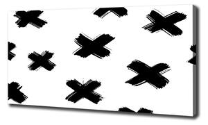 Tablouri tipărite pe pânză pata alb-negru