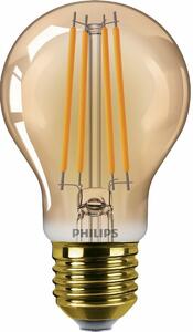Bec cu filament LED Philips E27 A60 3,1W (25W)1800K fără atenuare, chihlimbar