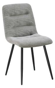 Scaun BOS, gri deschis/negru, stofa/metal, 61x51x84 cm