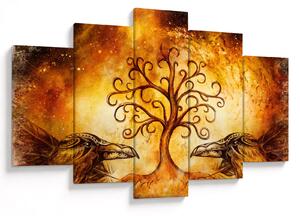 Tablou natural abstract cu copac (150x105 cm)