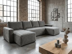 Coltar in forma de U SMART COSARO 295x140 cm, gri