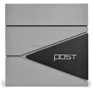 D3696 cutie poștală argintie / neagră