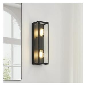 Eglo 33856 - Aplică de perete pentru exterior ALAMONTE 2xE27/60W/230V IP44 negru