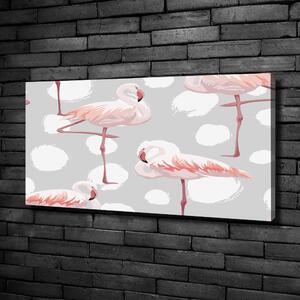 Tablou pe pânză canvas Flamingos