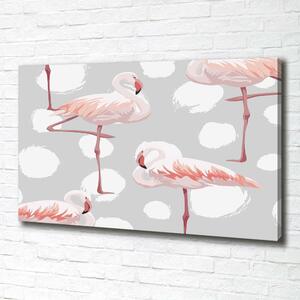 Tablou pe pânză canvas Flamingos