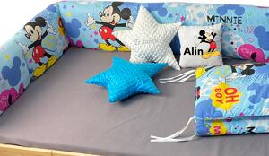 OTLT Aparatori tip Maxi pt patut Montessori Mickey Mouse pe albastru pat 120x200 cm