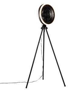 Trepied pentru ventilator de podea, negru, cu LED în 3 trepte - Meric