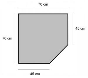 Fistar Raft de colț 180x70x45x35,5 cm metalic zincat cu 5 polite, portanta 750 kg