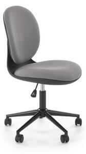 Scaun birou ORION, gri deschis/negru, stofa clasica/polipropilena, 46x