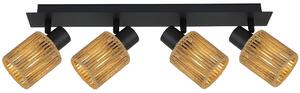 Lampă suspendată APP1825-4W NATURE BLACK