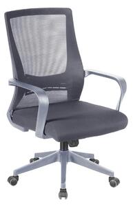 Scaun birou OZI, gri, stofa/plasa, 63x63x99/109 cm
