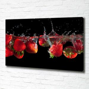 Pictură pe pânză Căpșune sub apă