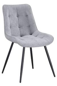 Scaun EVO, gri deschis/negru, stofa clasica/metal, 51x63x86 cm