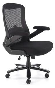 Scaun birou CYBORG, negru, stofa clasica/metal, 80x74x111/117 cm