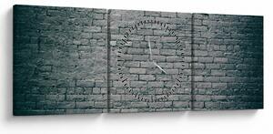 Tabloul cu perete din cărămidă (cu ceas) (90x30 cm)