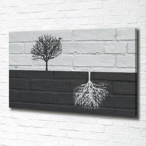 Imprimare tablou canvas Copacii de pe perete