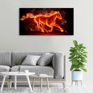 Pictură pe pânză Calul în flăcări