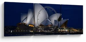 Tabloul Sydney nocturn (cu ceas) (90x30 cm)
