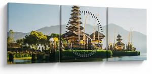 Tabloul Mount Batur (cu ceas) (90x30 cm)